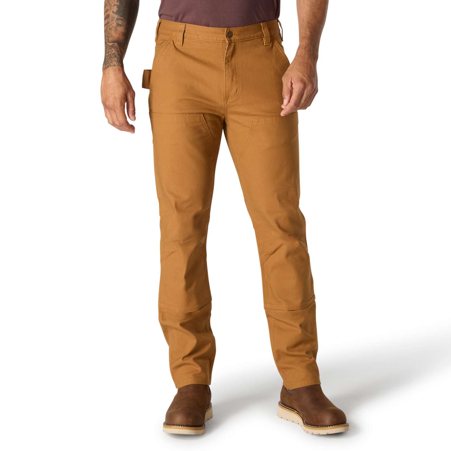 Slim Tapered Rugged Flex™ Duck Double-Front Dungaree - Vue 2