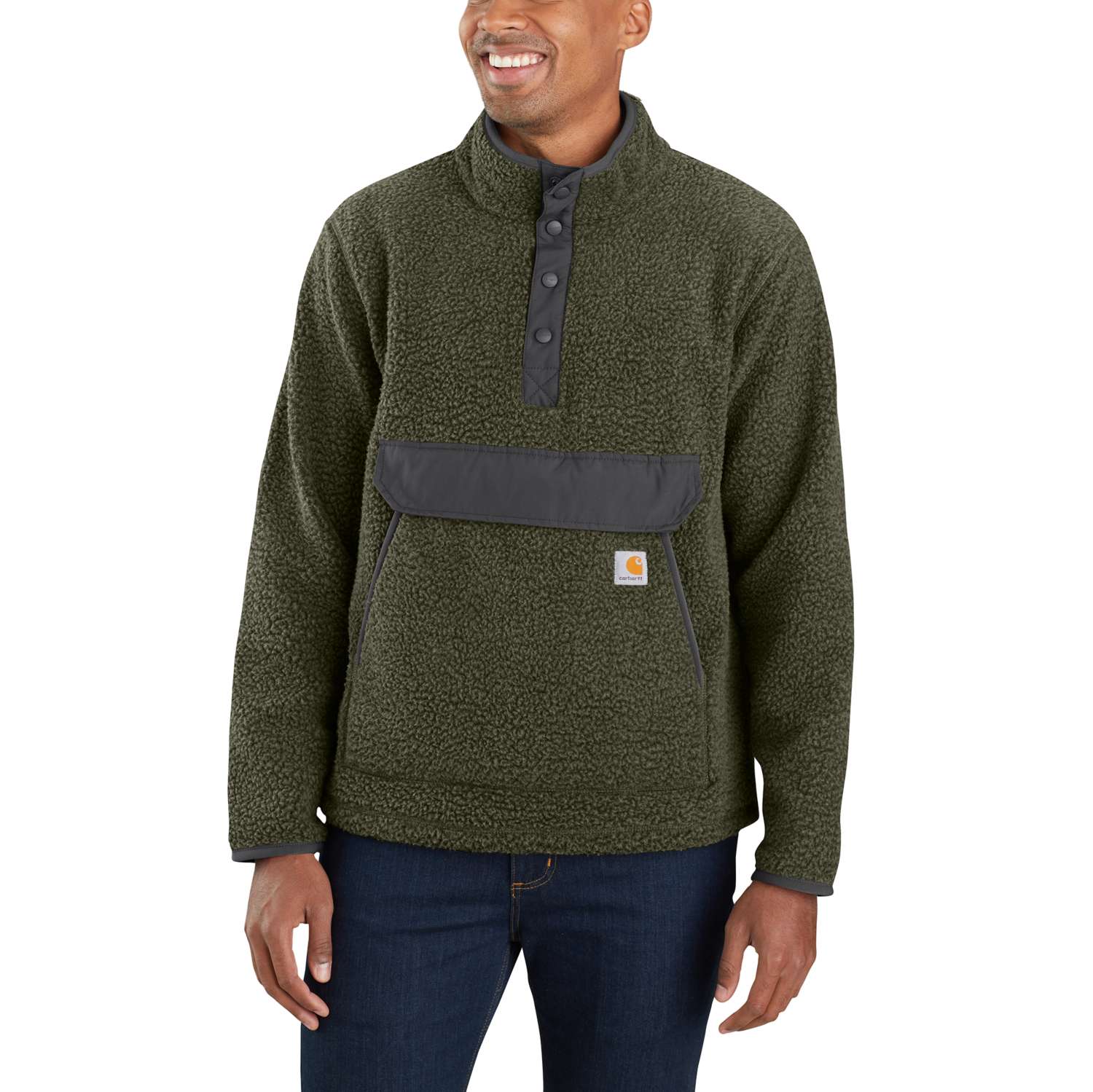 Relaxed Fit Fleece Jumper - Vue 2