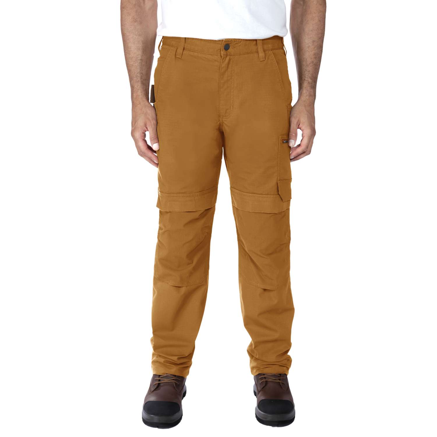 Relaxed Straight Steel Rugged Flex™ Ripstop Double-Front Cargo Dungaree - Vue 2