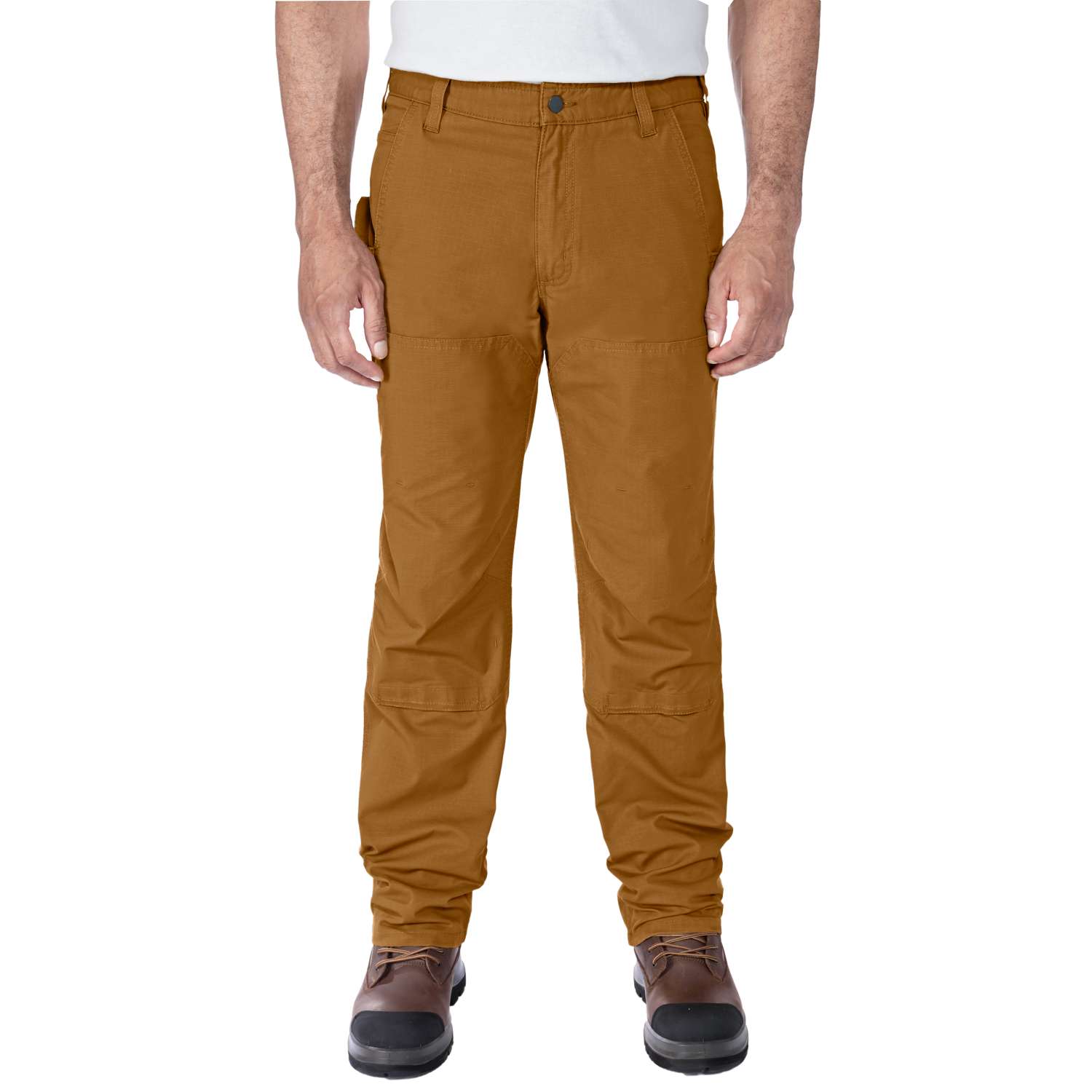 Relaxed Straight Steel Rugged Flex™ Ripstop Double-Front Dungaree - Vue 2