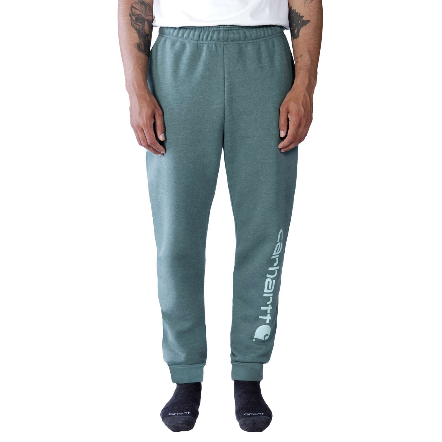 Relaxed Fit Midweight Tapered Graphic Joggers - Vue 2