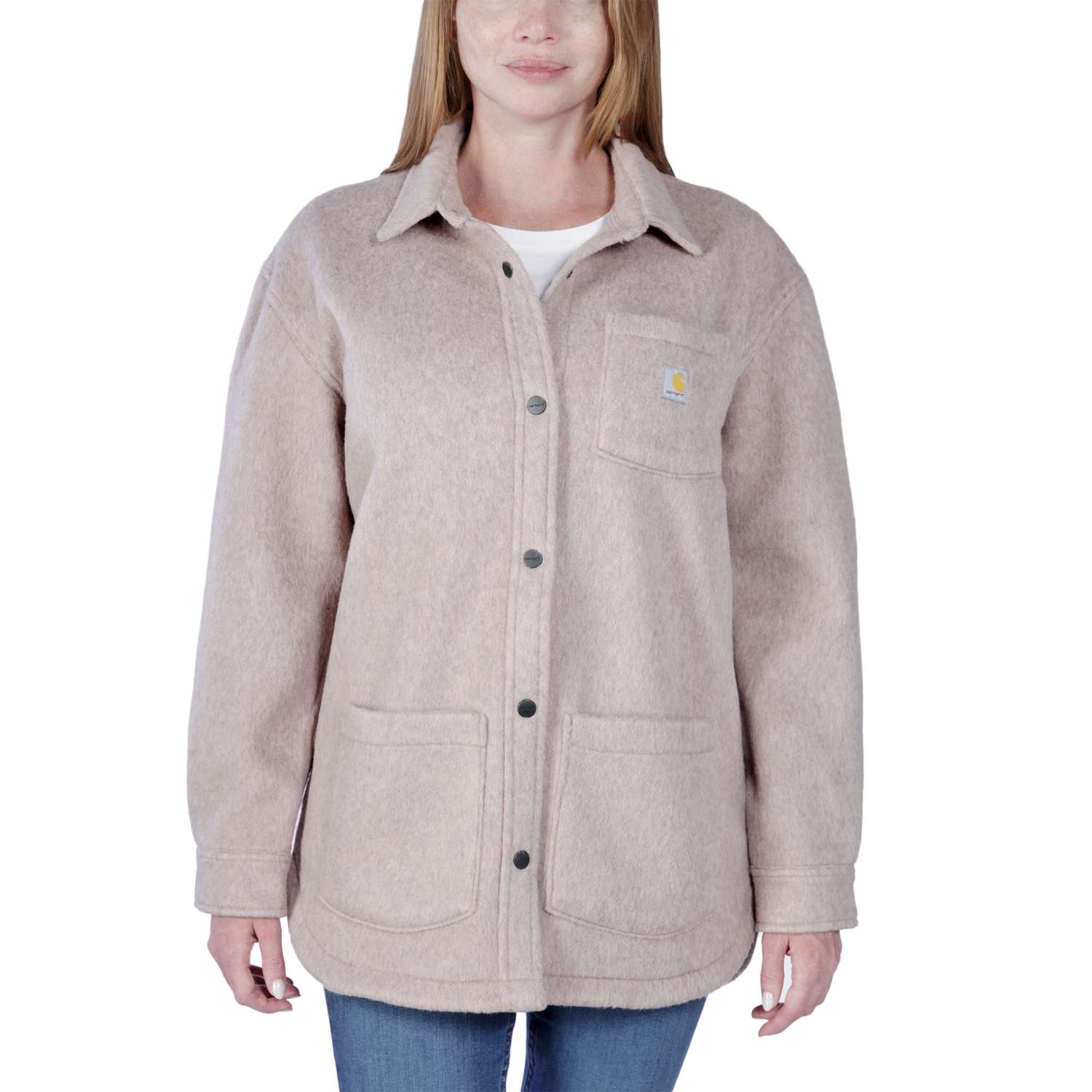 Loose Fit Fleece Overshirt - Vue 2
