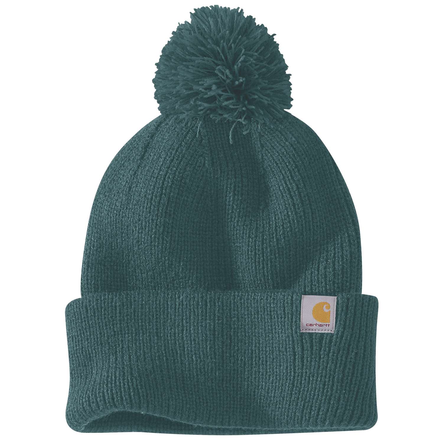 Knit Pom-Pom Cuffed Beanie
