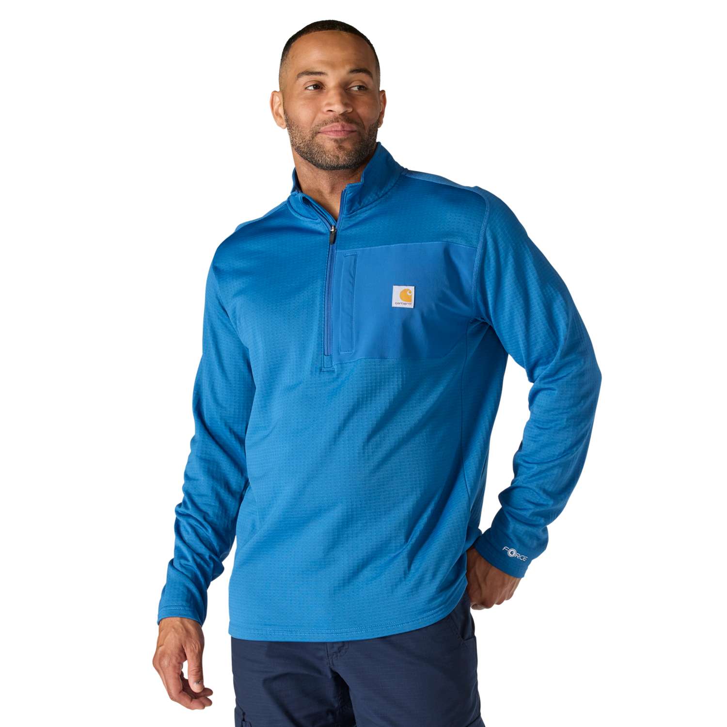 Carhartt Force™ Ironwood Relaxed 1/2 Zip Mock Neck