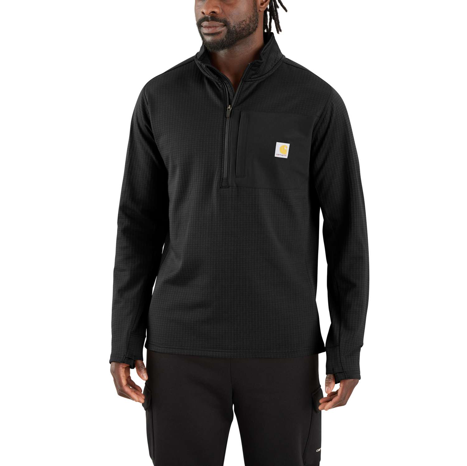 Carhartt Force™ Ironwood Relaxed 1/2 Zip Mock Neck - Vue 4