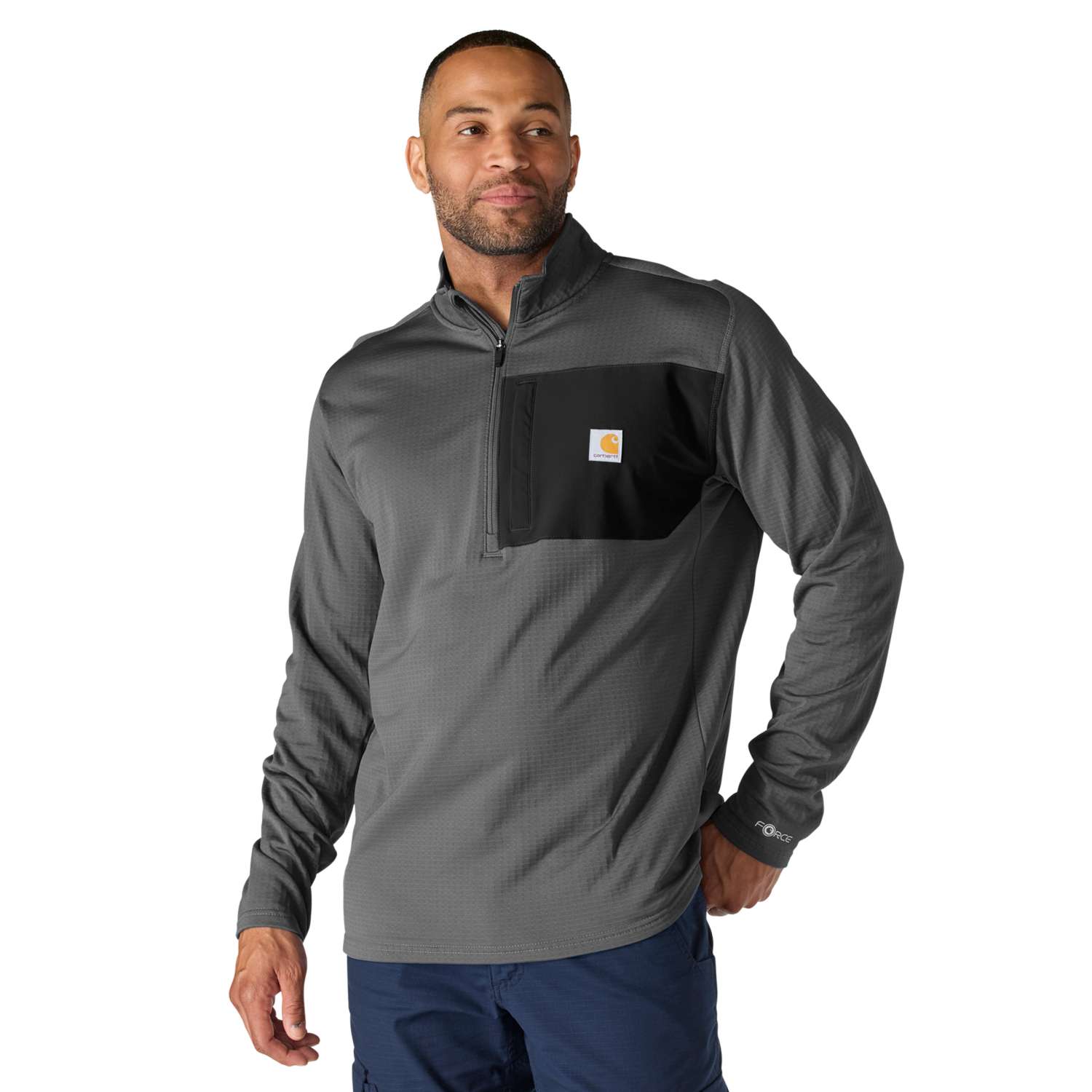 Carhartt Force™ Ironwood Relaxed 1/2 Zip Mock Neck - Vue 5