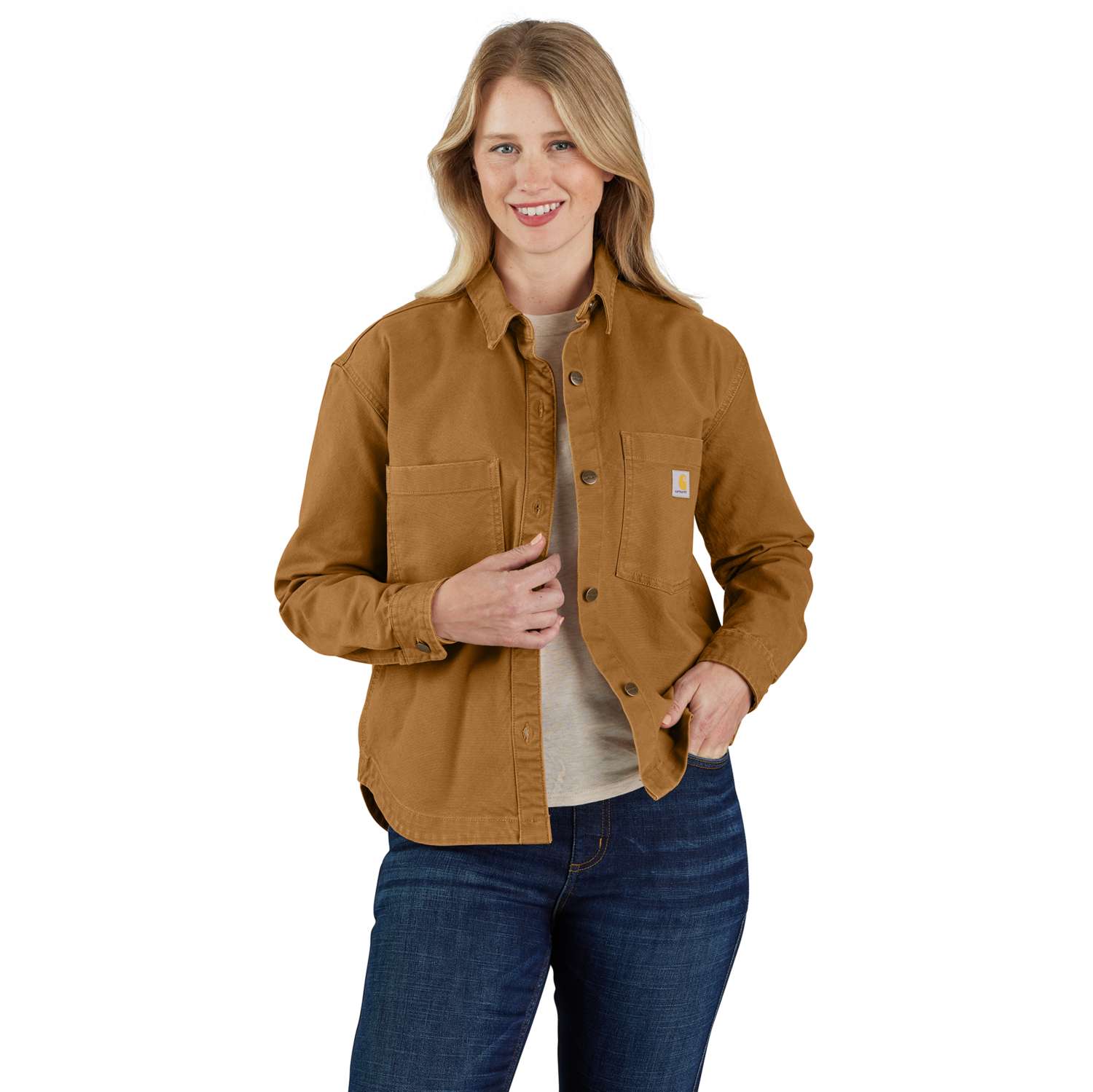 Rugged Flex™ Loose Fit Heavyweight Duck Overshirt - Vue 2