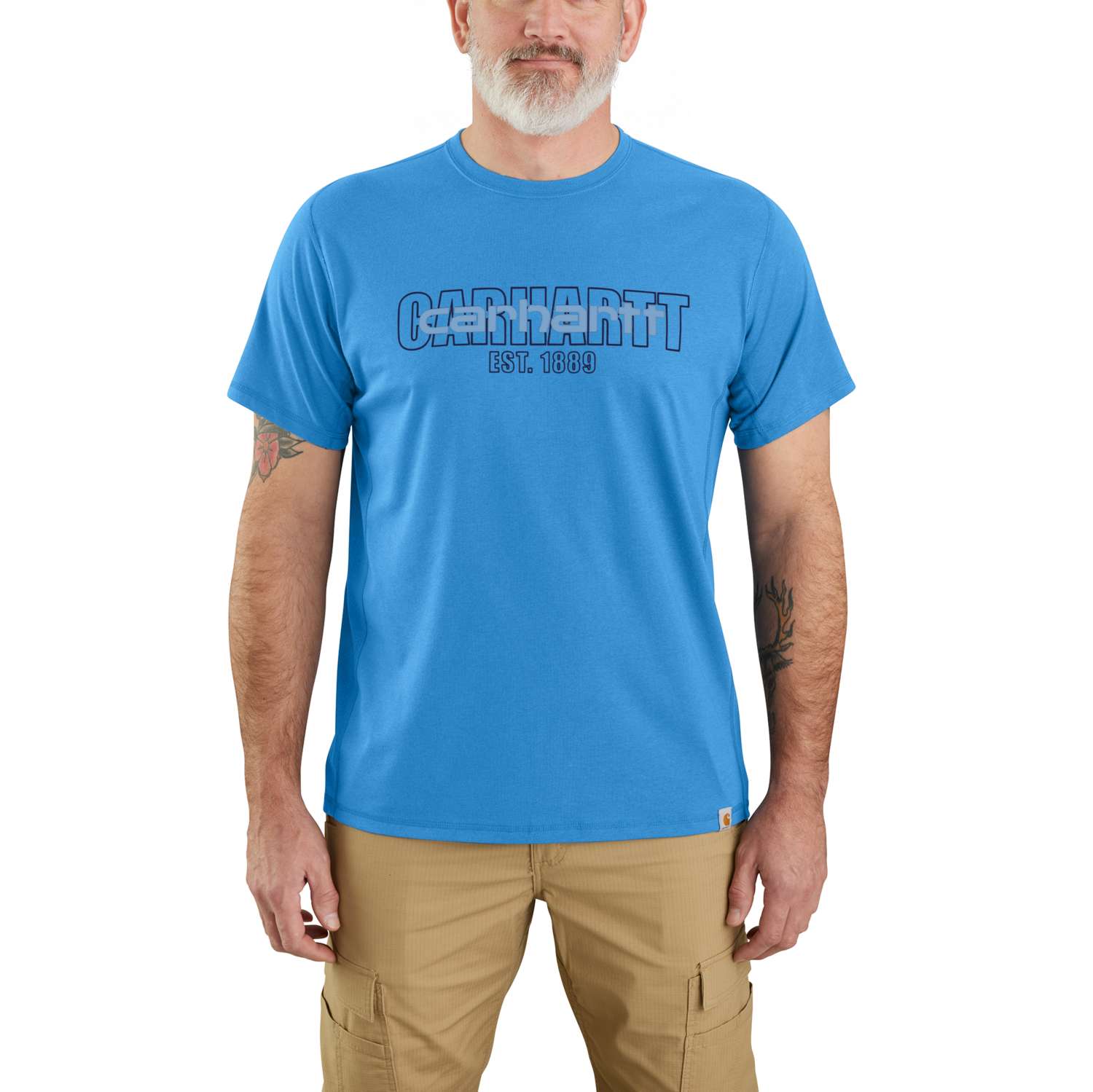 Carhartt Force™ Relaxed Fit Midweight Short-Sleeve Logo Graphic T-Shirt - Vue 3