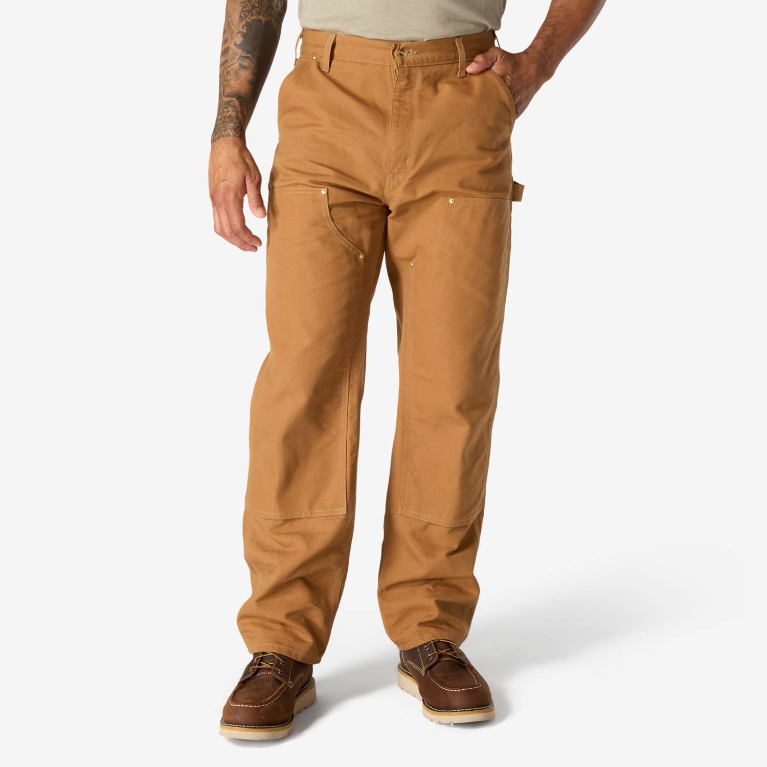 Iconic B01 Firm Duck Double-Front Dungaree - Vue 2