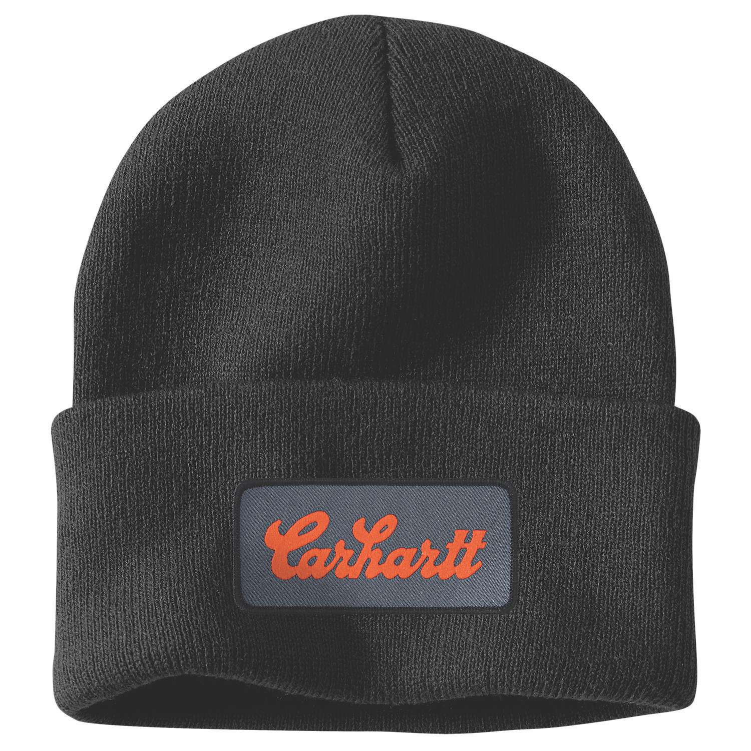 Knit Cuffed Script Patch Beanie - Vue 2