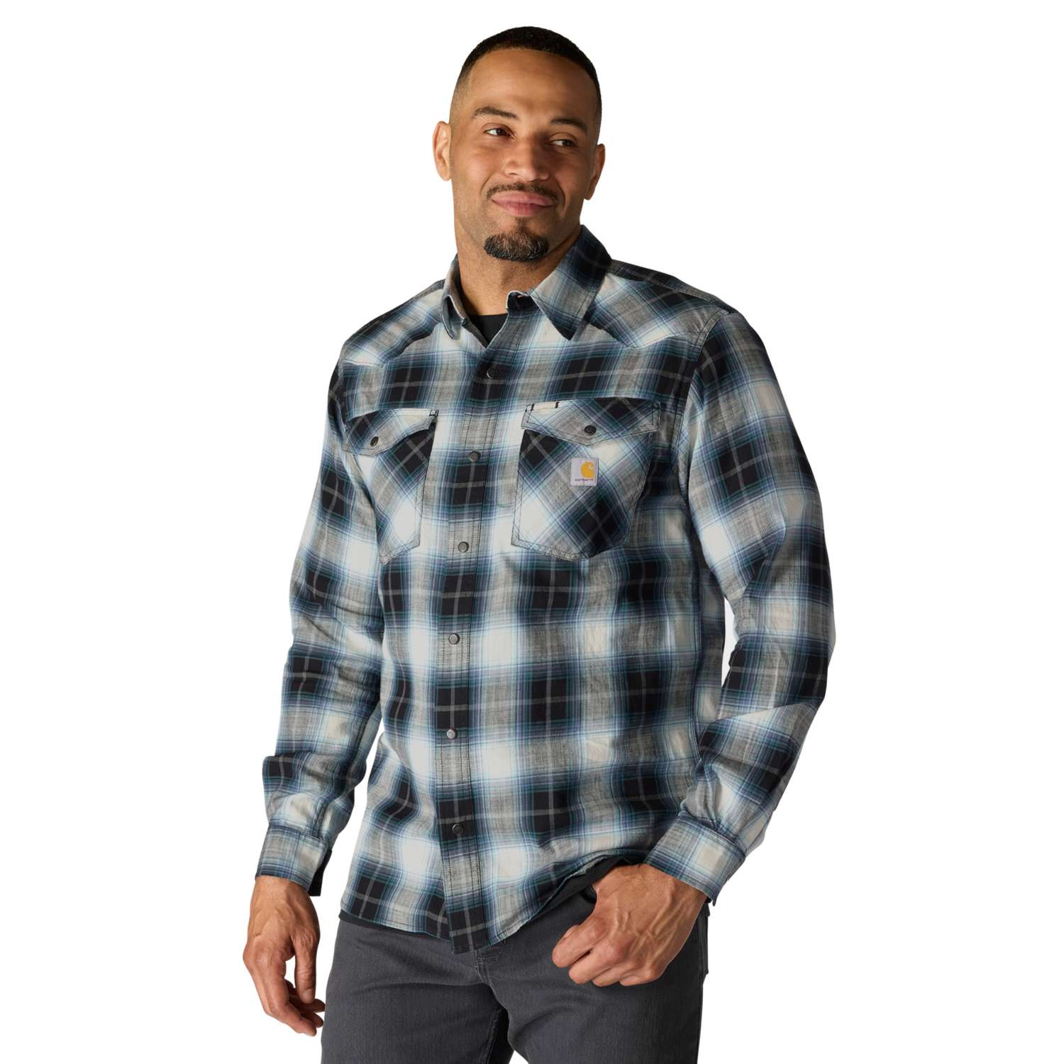 Montana Bozeman Relaxed LS Plaid Shirt - Vue 6
