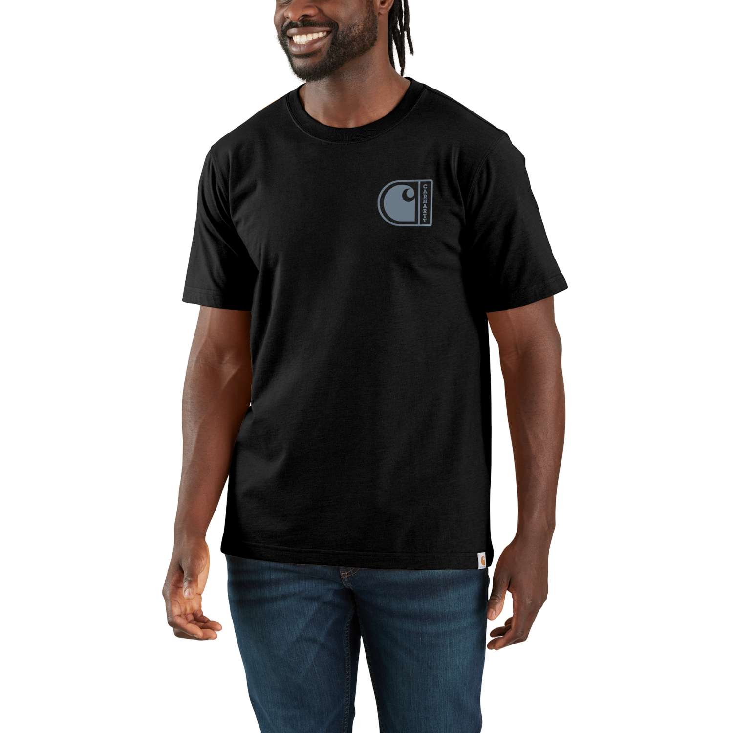 Relaxed Fit Lightweight Short-Sleeve C Graphic T-Shirt - Vue 2