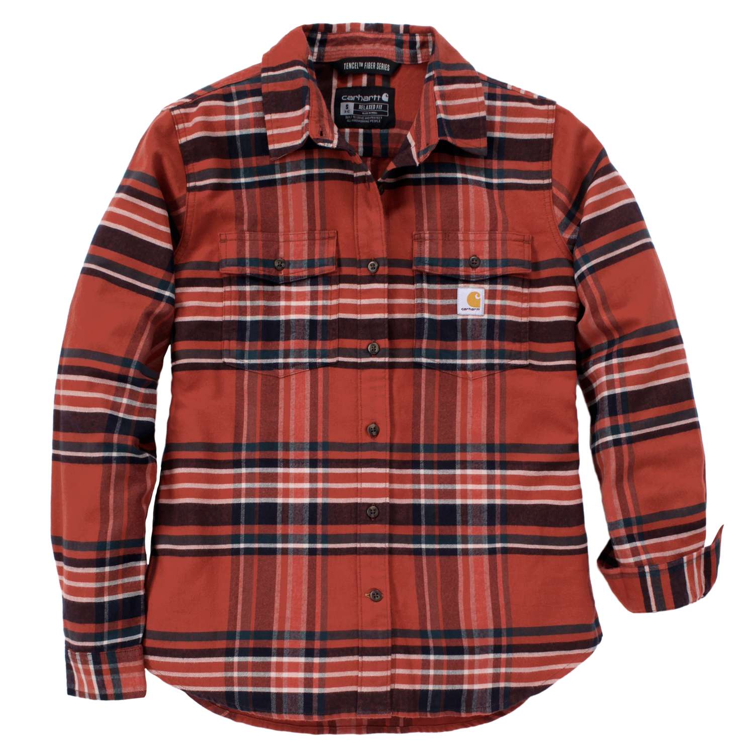 TENCEL™ Fiber Series Relaxed Fit Long-Sleeve Flannel Shirt - Vue 2