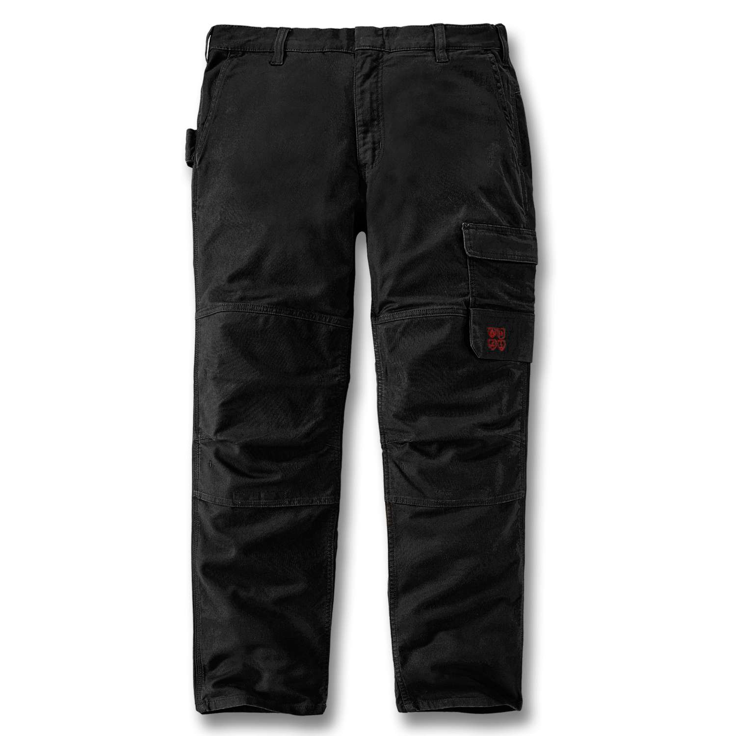FR Relaxed Straight Steel Rugged Flex™ Canvas Multi-Norm Double-Front Cargo Dungaree - Vue 2