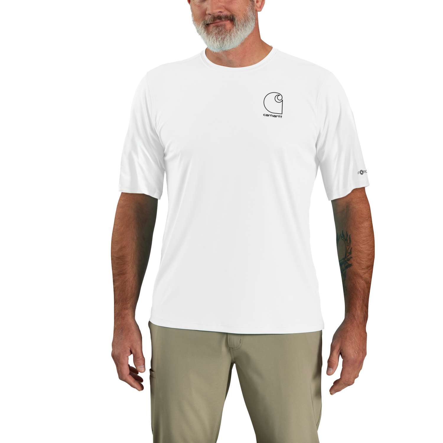 Carhartt Force Sun Defender™ Relaxed Logo T-Shirt - Vue 4