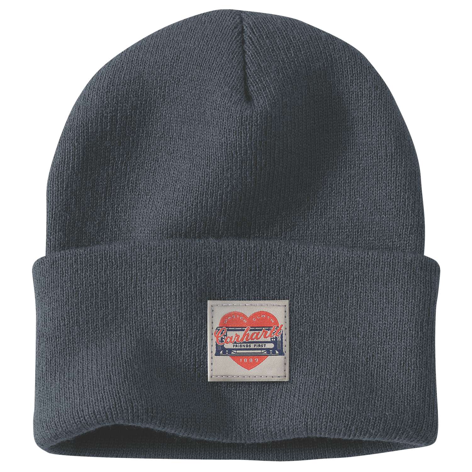 Knit Heart Patch Beanie - Vue 3