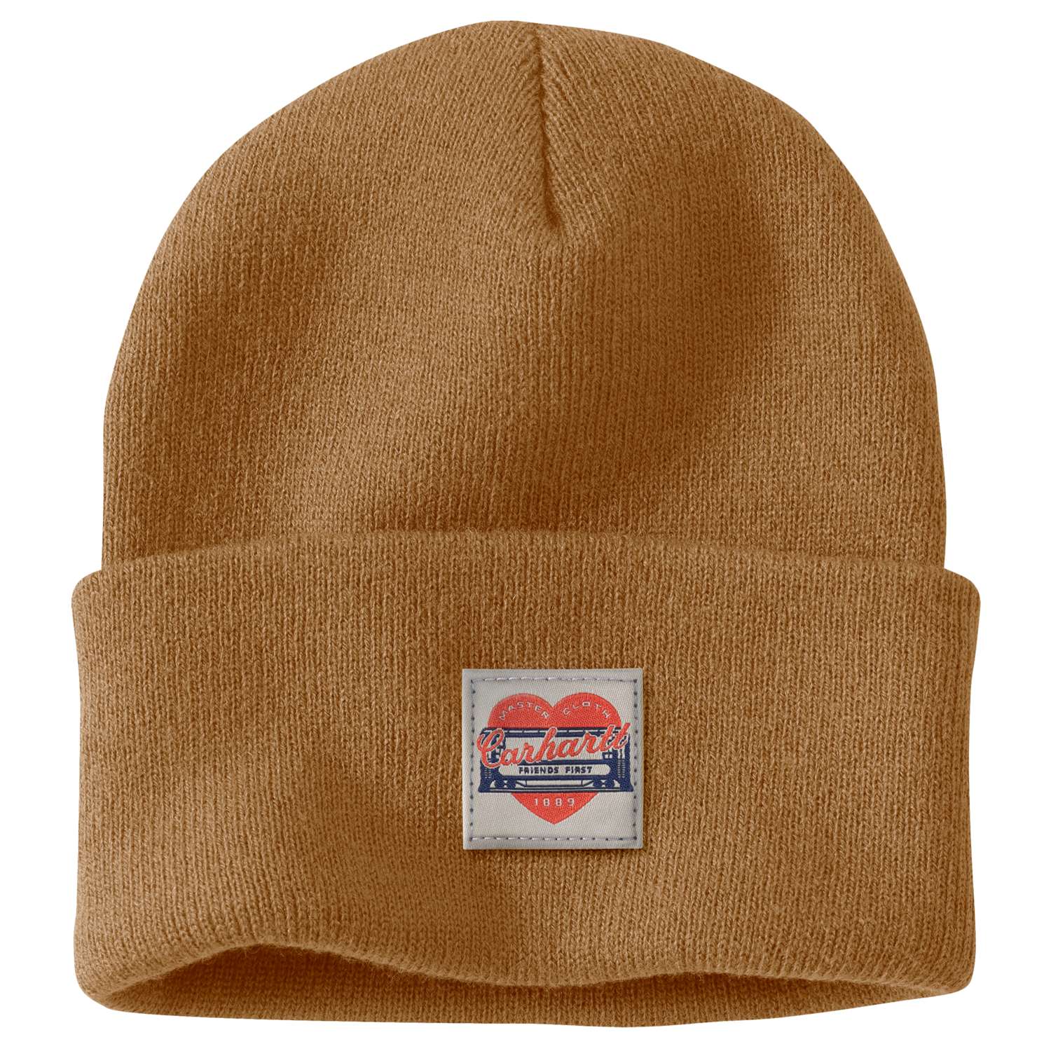 Knit Heart Patch Beanie - Vue 2