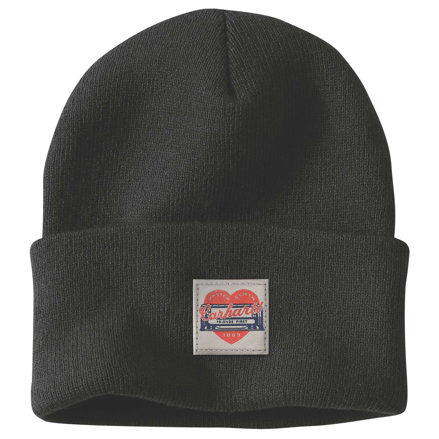 Knit Heart Patch Beanie - Vue 4