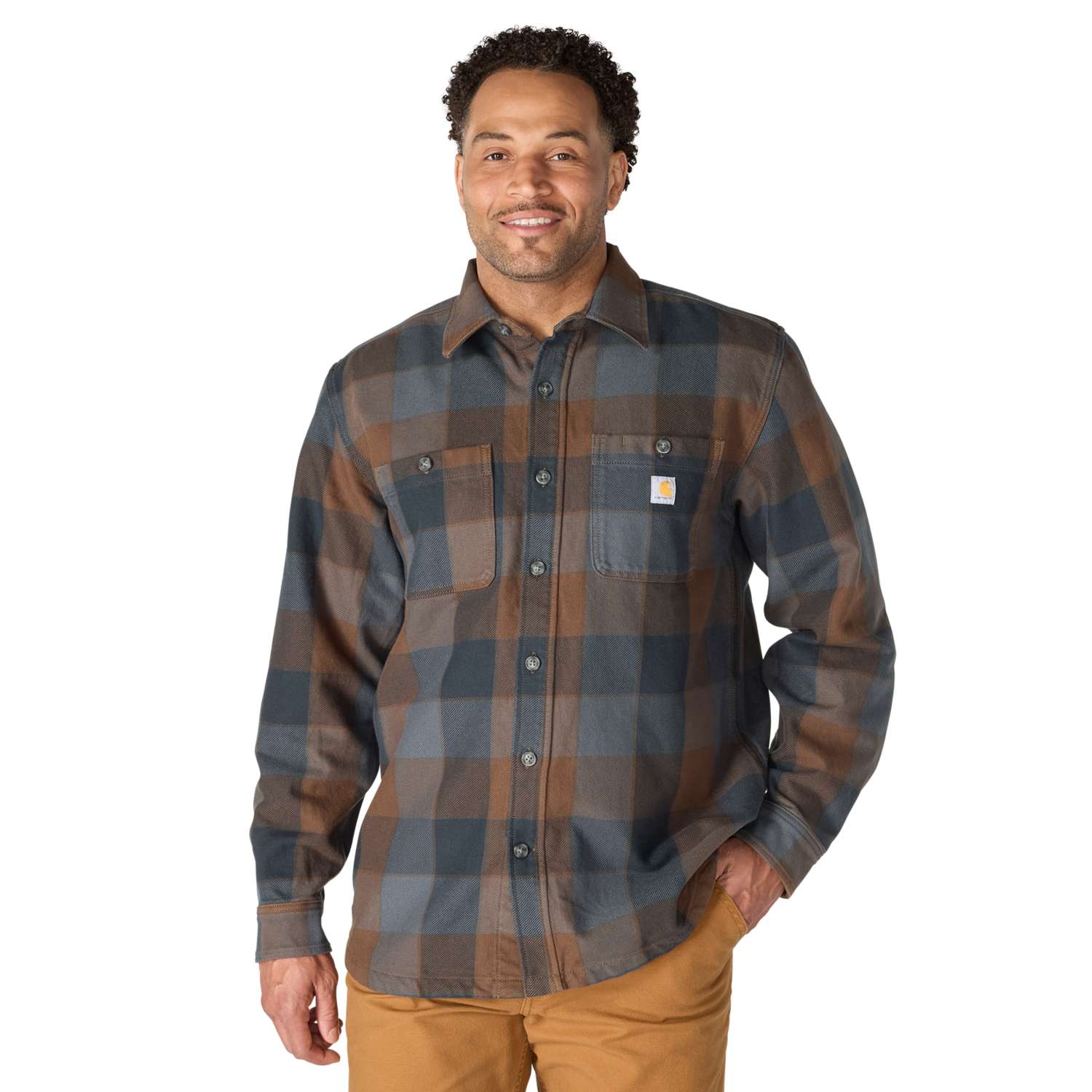 Everett Loose LS Plaid Shirt - Vue 4