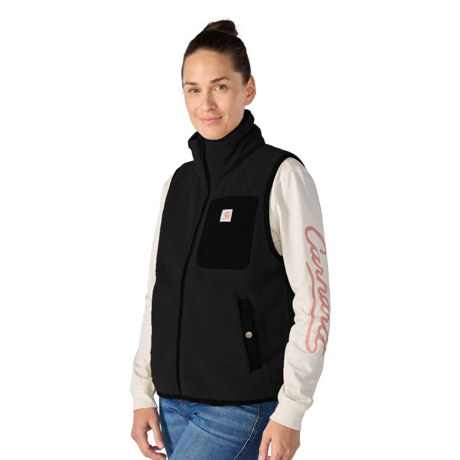 Sherpa Fleece Vest - Vue 3