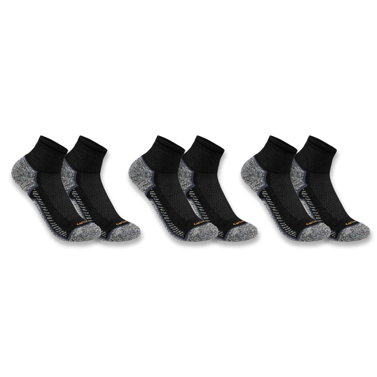 Carhartt Force™ Midweight Quarter Sock 3 Pair - Vue 2