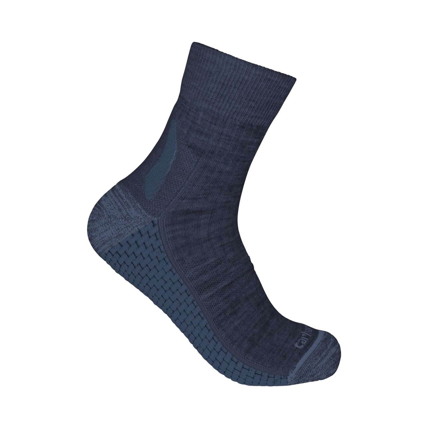 Force™ Grid Midweight Synthetic-Merino Wool Blend Quarter Sock - Vue 2